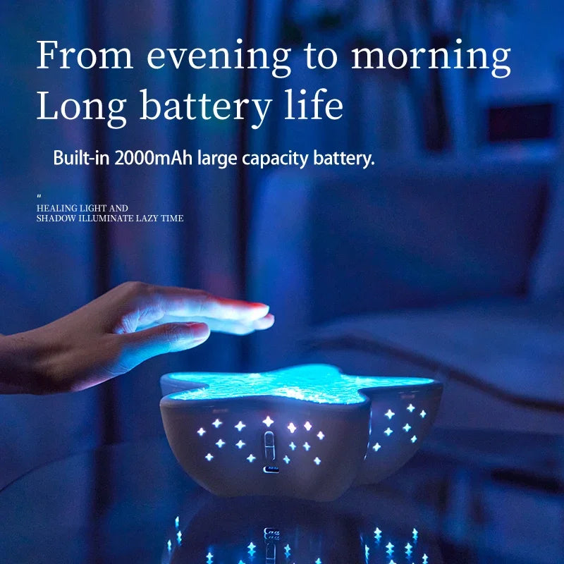 Starry Glow: ✨ Starry Glow: Starfish LED Projector Lamp 🌊 Create Your Underwater Sanctuary