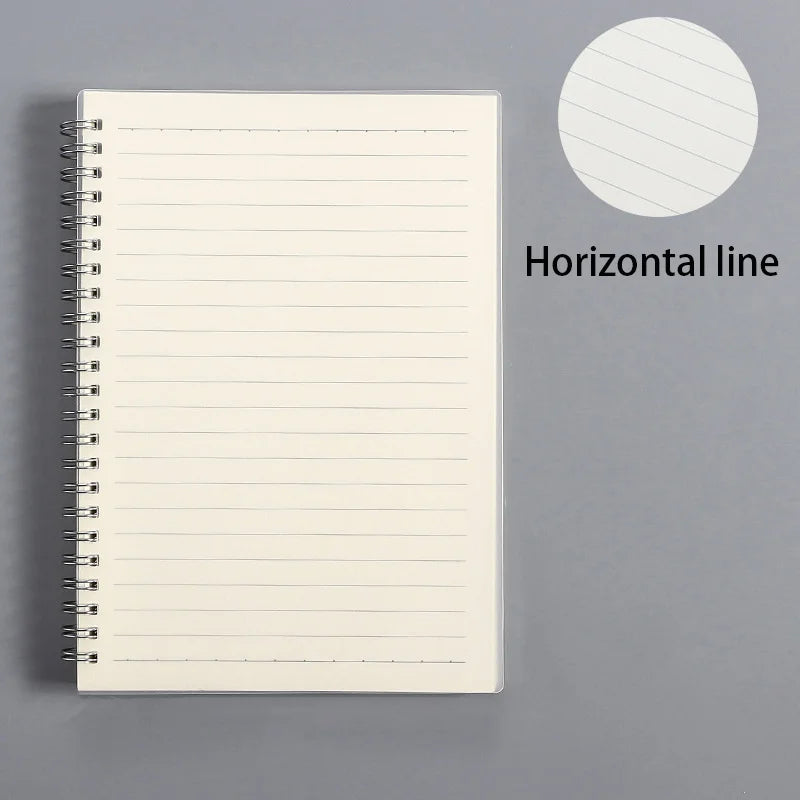A5 A6 B5 Spiral book coil Notebook To-Do Lined DOT Blank Grid Paper Journal Diary Sketchbook For School Supplies Stationery