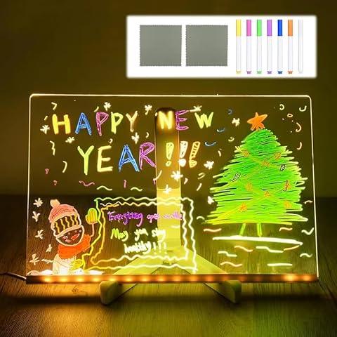 GlowBoard™ LED Drawing Board , Write, Erase &amp; Glow with Style