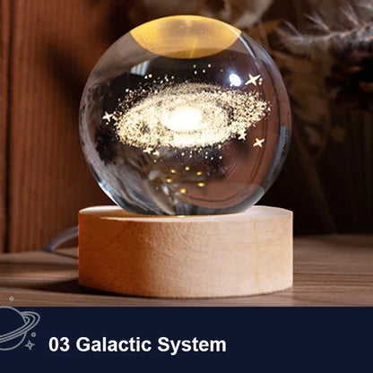 ✨ 3D Crystal Galaxy Night Light – Mesmerizing Cosmic Glow for Your Space! 🌌🔮 Lamp sBedroom Ambient Light Creative Gift Night Light
