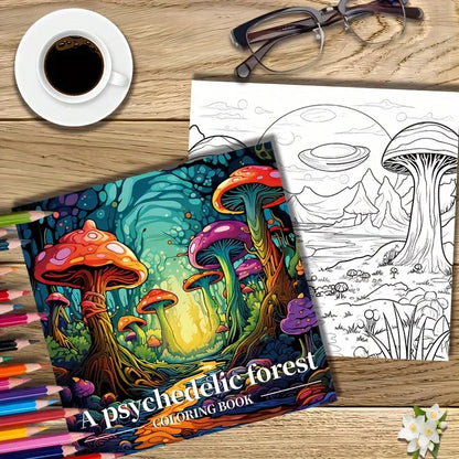 1pc Art Coloring Book 22 Page Coloring Books Gift For Birthday Party Relieve Stress Kill Time Graffiti Painting Drawing Art Book