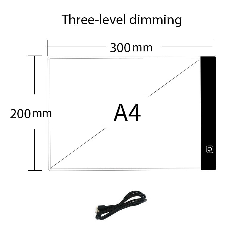 Dimmable LED Drawing Pad for Kids , Creative Tracing &amp; Learning Board