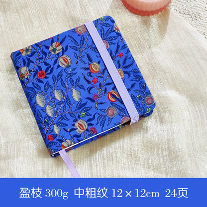 POTENTATE 100% Cotton Square Watercolor Paper Book 12cmx12cm(4.7x4.7Inch )24 Sheets 300g (140lb) Art  Drawing Paper Sketchbook