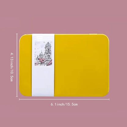 POTENTATE Watercolor Book Artist-grade Cotton A6 Rough-grained Watercolor Paper 300g Postcard Tin Box Travel Sketch Art Supplies