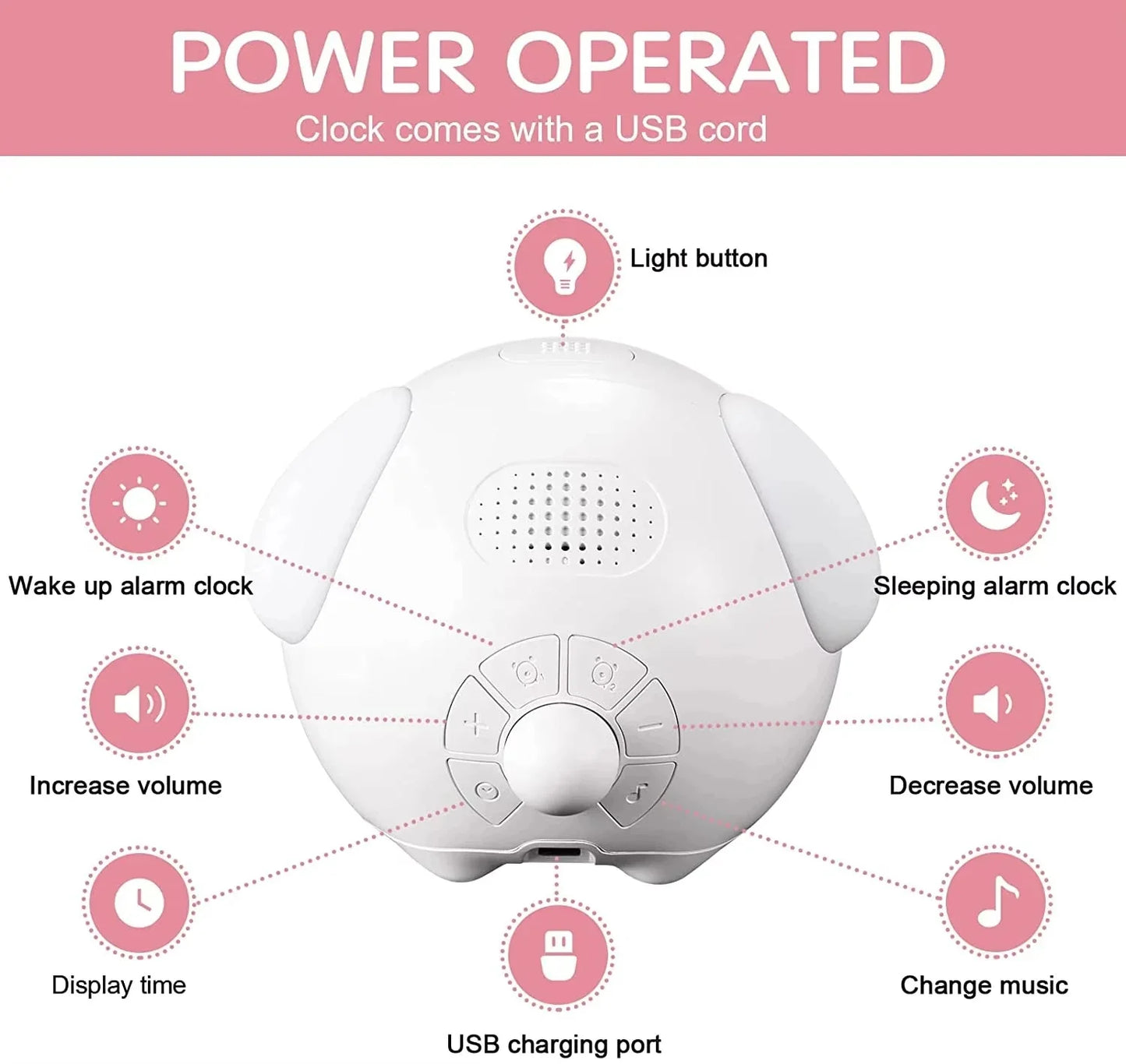 Child Alarm clock Digital Emotion Table Clock WIth Light Cute Cartoon Alarm Clock For Kids