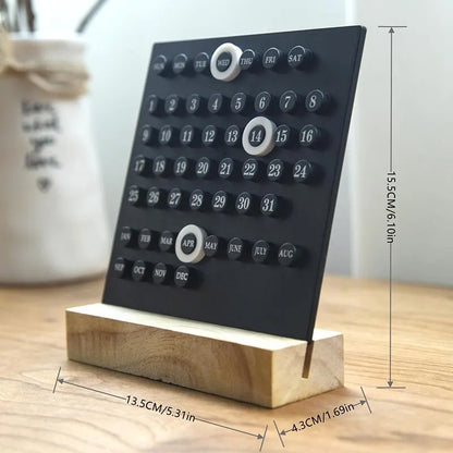 Timeless Elegance: Handmade DIY Acrylic-Wood Calendar & Ten Thousand Year Clock ⏳✨