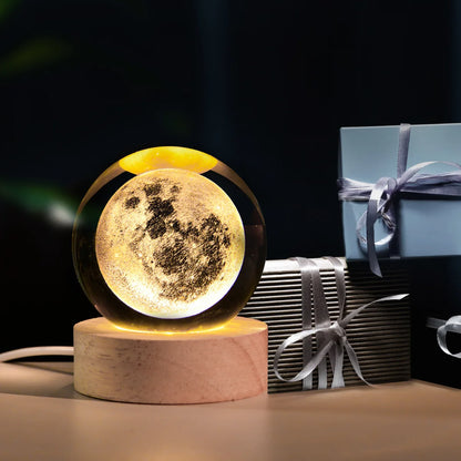 ✨ 3D Crystal Galaxy Night Light – Mesmerizing Cosmic Glow for Your Space! 🌌🔮 Lamp sBedroom Ambient Light Creative Gift Night Light