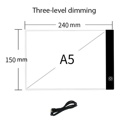 Dimmable LED Drawing Pad for Kids , Creative Tracing &amp; Learning Board