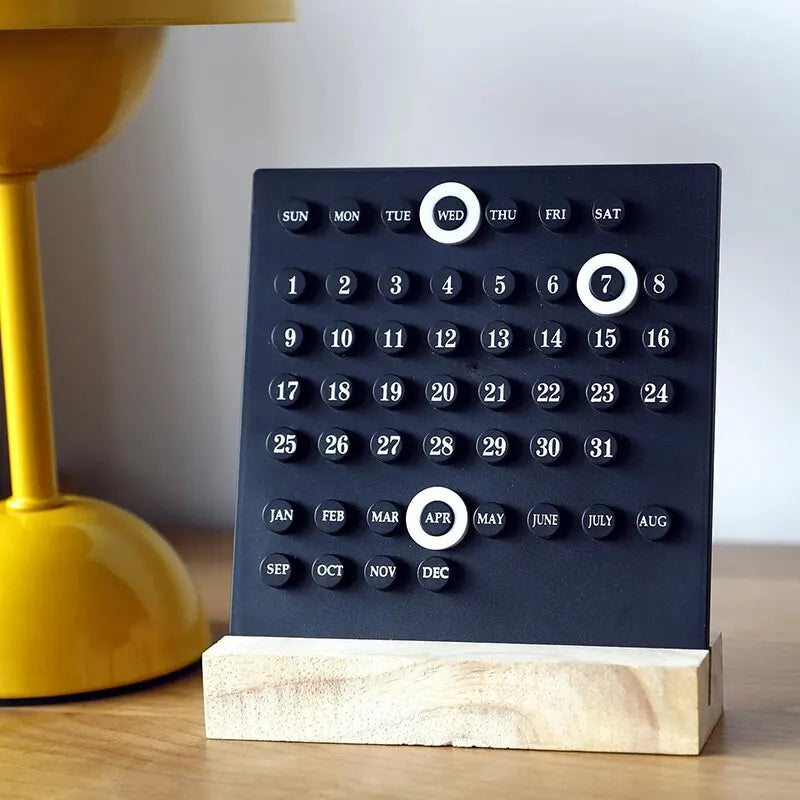 Timeless Elegance: Handmade DIY Acrylic-Wood Calendar & Ten Thousand Year Clock ⏳✨