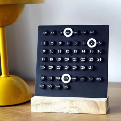 Timeless Elegance: Handmade DIY Acrylic-Wood Calendar & Ten Thousand Year Clock ⏳✨