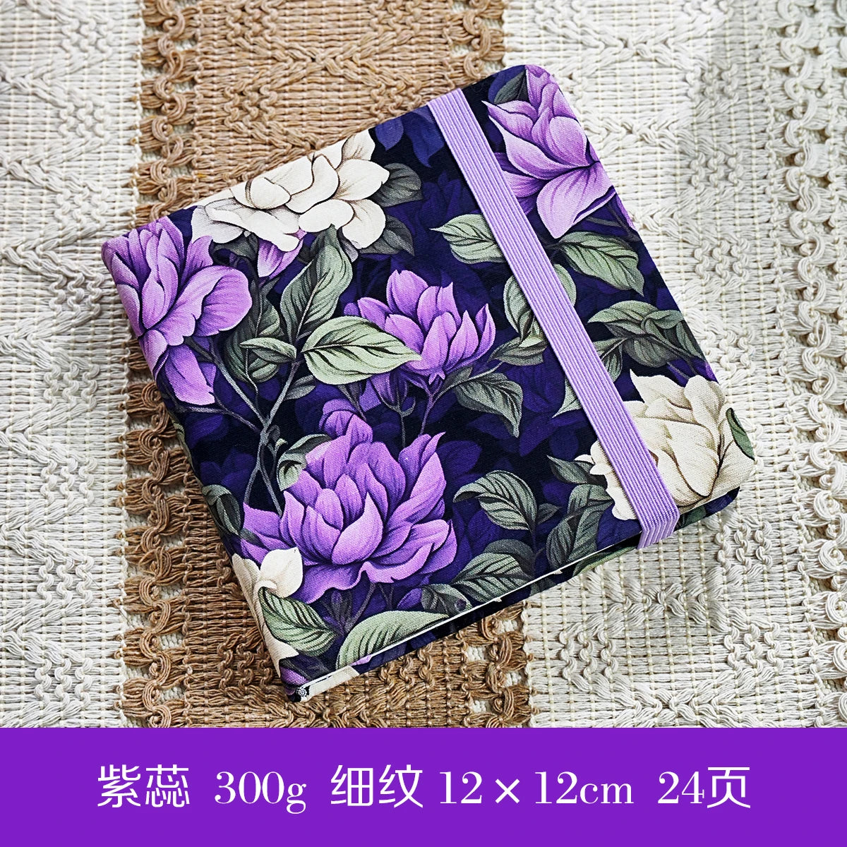 POTENTATE 100% Cotton Square Watercolor Paper Book 12cmx12cm(4.7x4.7Inch )24 Sheets 300g (140lb) Art  Drawing Paper Sketchbook