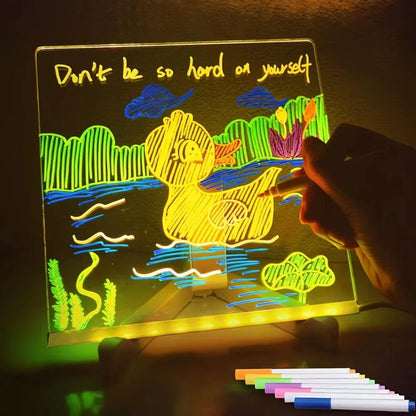 GlowBoard™ LED Drawing Board , Write, Erase &amp; Glow with Style
