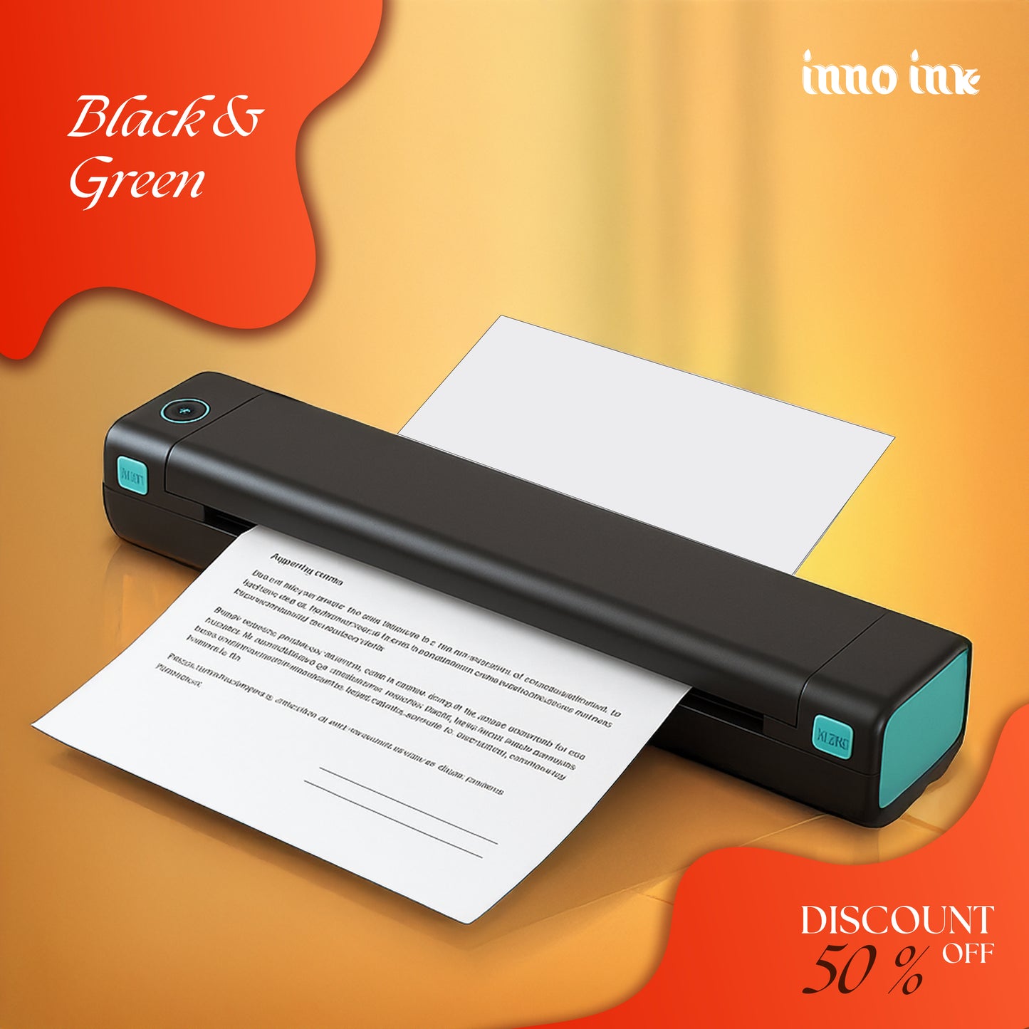 Phomemo M08F Wireless Thermal A4 Printer Bluetooth, Portable Label Maker for Home Office Shipping, Compatible iOS Android PC